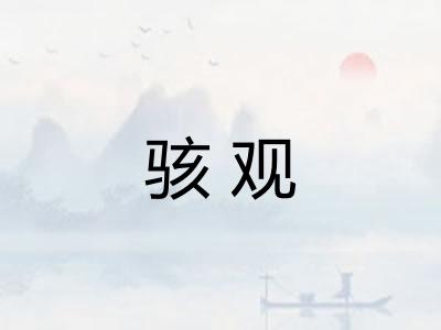 骇观